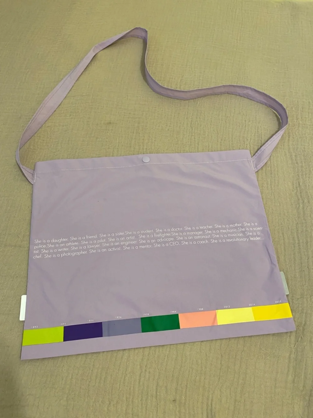 JELENEW Lavender Crossbody Tote Bag
